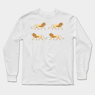 Gold Lion of Ishtar gate Long Sleeve T-Shirt